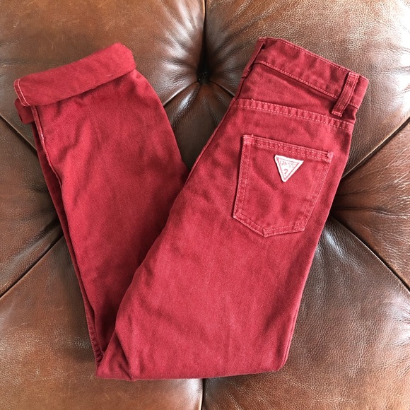Guess Other - Vintage Guess High Rise Mom Jeans Rust Girls 10